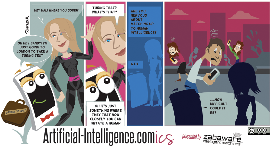 Artificial-Intelligence.com(ics): Preparing for Turing Test (Comic #3)